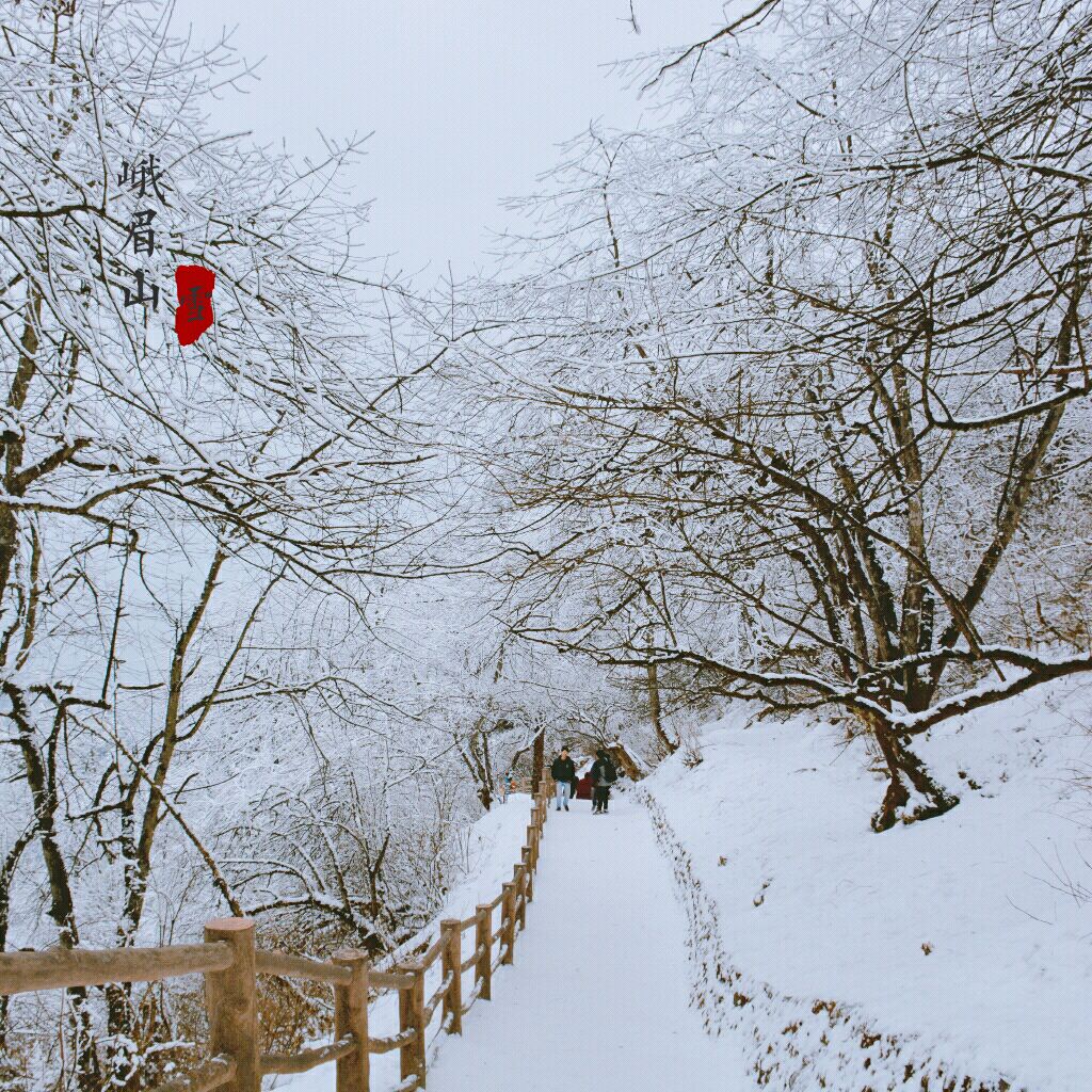 峨眉山雪景